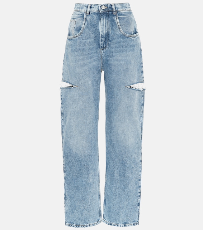 Cutout high-rise wide-leg jeans | Maison Margiela