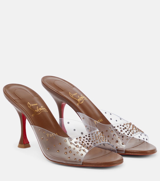 Nudes Degramule embellished mules | Christian Louboutin