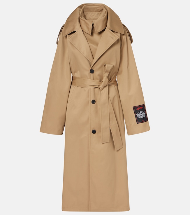 Deconstructed cotton twill trench coat | Jean Paul Gaultier