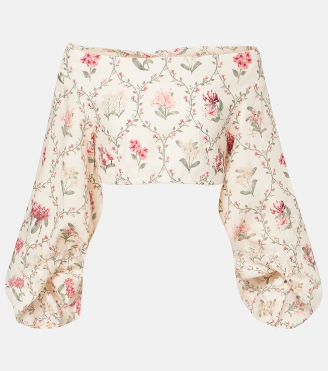 Floral linen top | Agua by Agua Bendita