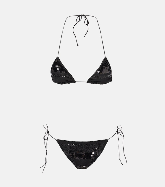 Sequined striped bikini | Oséree