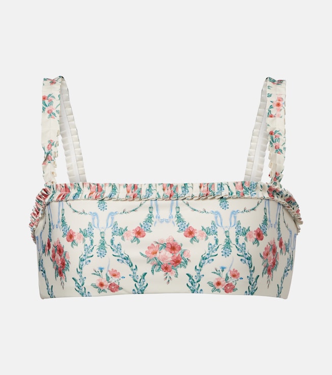 Olmo Mosqueta printed bikini top | Agua by Agua Bendita