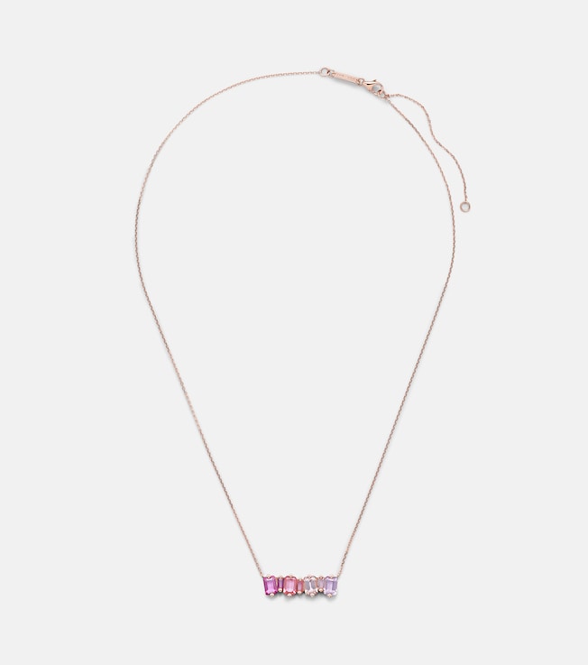 14kt rose gold necklace with gemstones | Suzanne Kalan