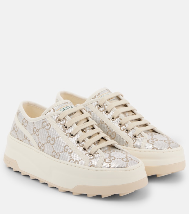 Tennis 1977 GG Canvas platform sneakers | Gucci