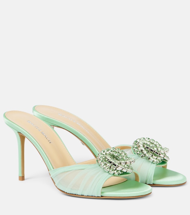 Galaxy 85 embellished tulle mules | Mach & Mach