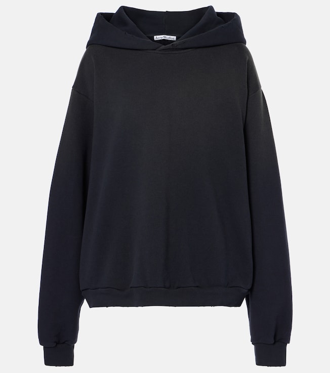Logo cotton-blend jersey hoodie | Acne Studios