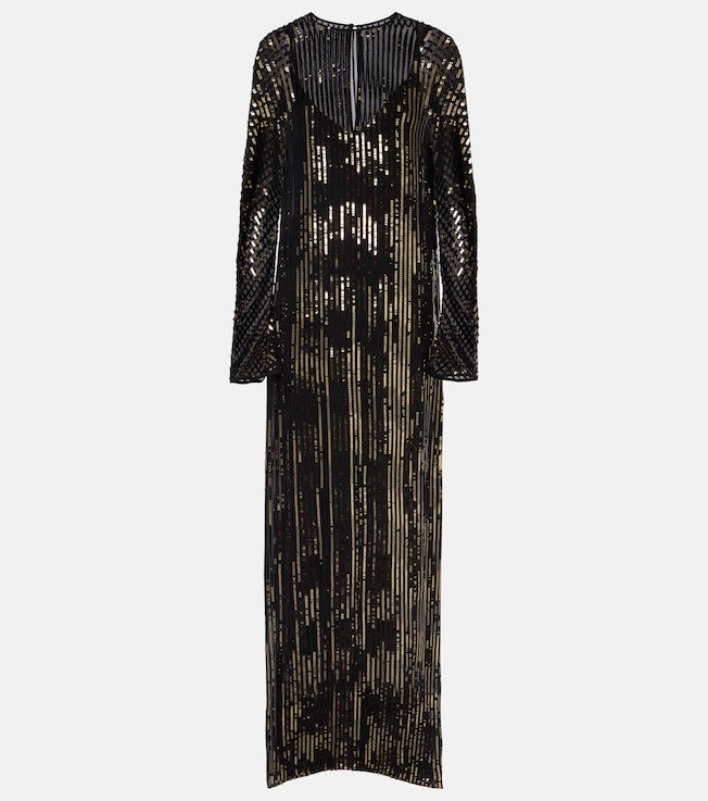 Sequined silk gown  | Johanna Ortiz