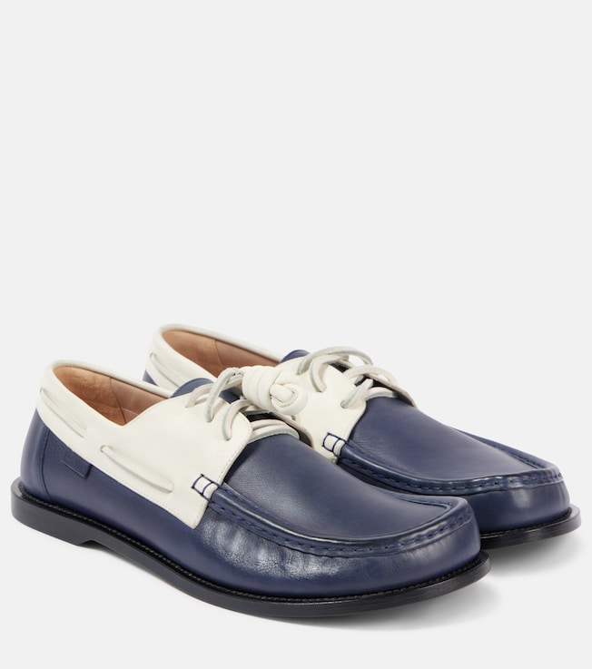 Campo leather boat shoes | Loewe