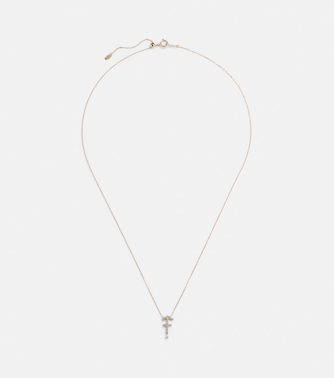 Sagittarius 18kt gold necklace with diamonds  | Persée