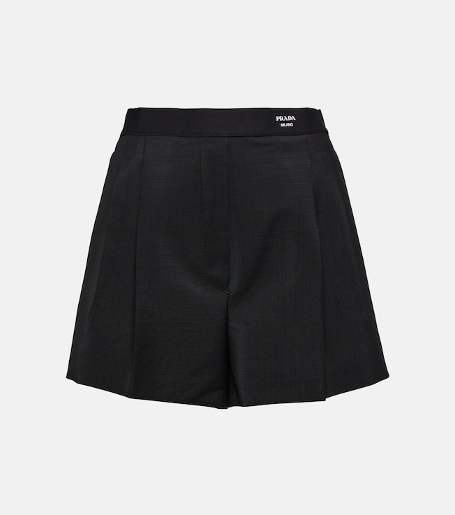 Wool-blend shorts | Prada