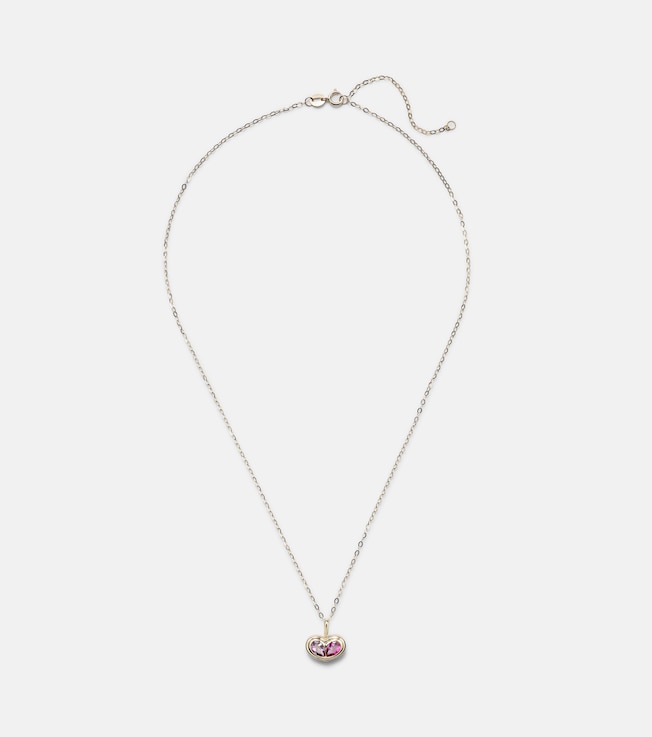 10kt gold pendant necklace with amethyst and topaz | Stone and Strand