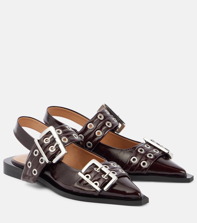 Slingback flats | Ganni