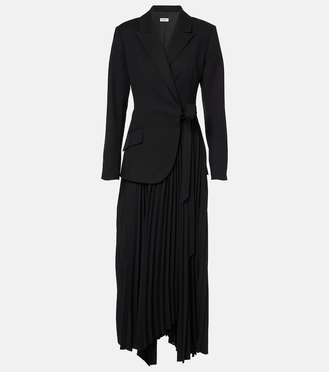 Ambretta plissé maxi dress | Simkhai