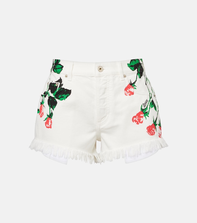 Paula's Ibiza floral denim shorts | Loewe