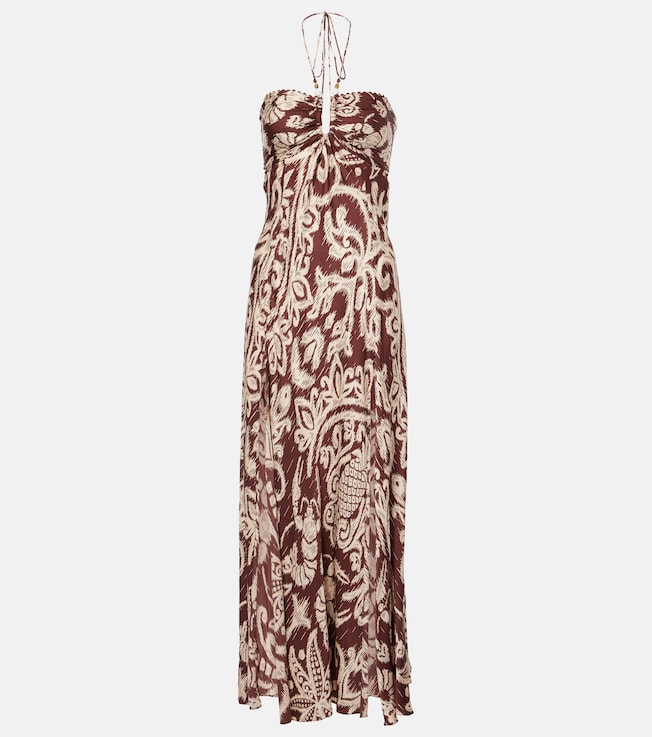 Carla beaded halterneck maxi dress | Poupette St Barth
