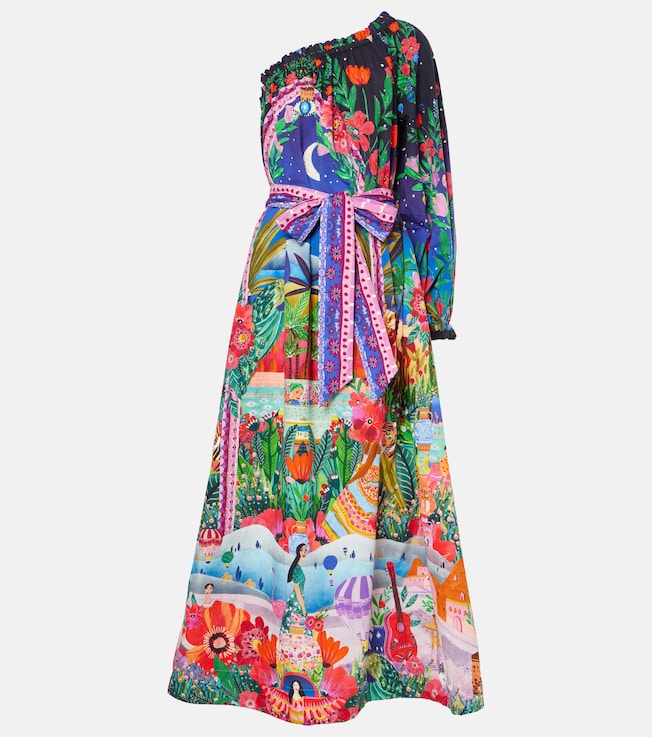 One shoulder cotton maxi dress | Camilla