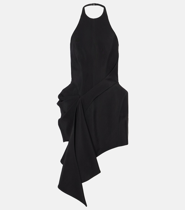 Asymmetric draped minidress | Mugler