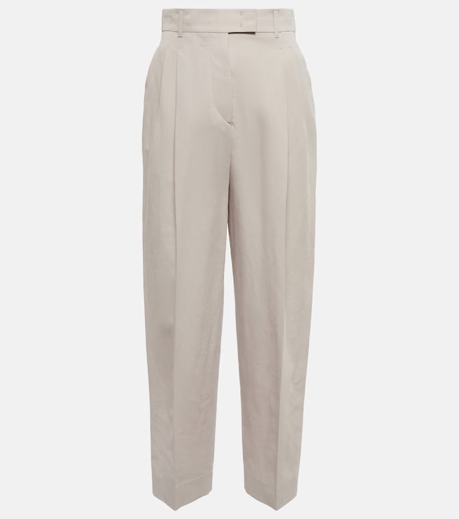 Wybie pleated wool-blend pants | Loro Piana