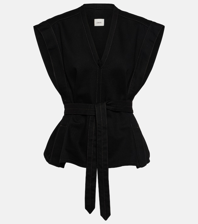 Chasuble belted denim top | Lemaire