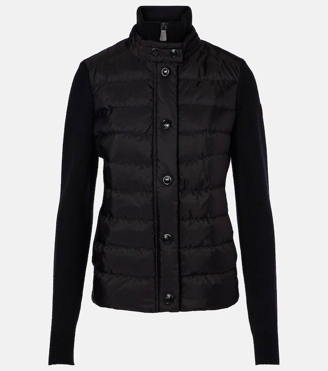 Wool-blend down cardigan | Moncler Grenoble