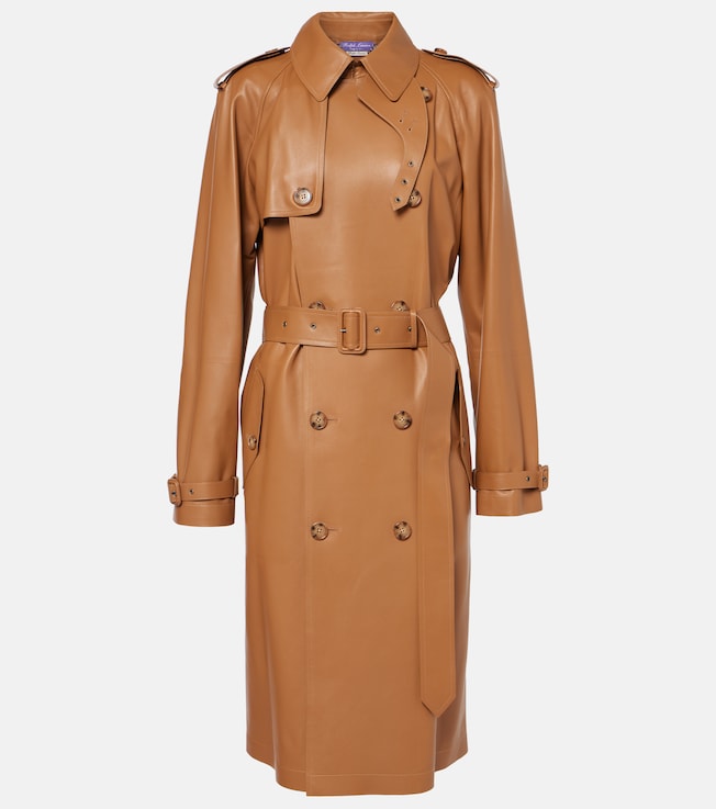 Niles leather trench coat | Ralph Lauren Collection
