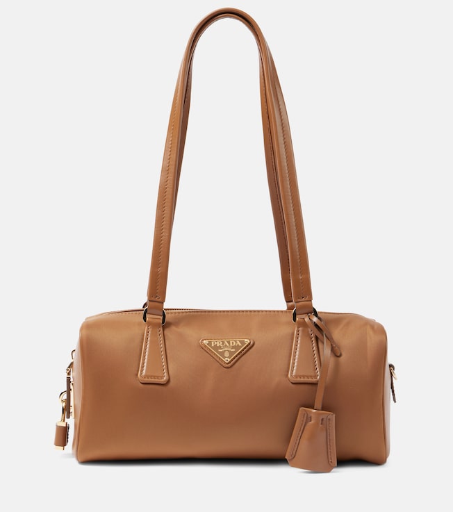 Medium Re-Nylon and leather shoulder bag | Prada