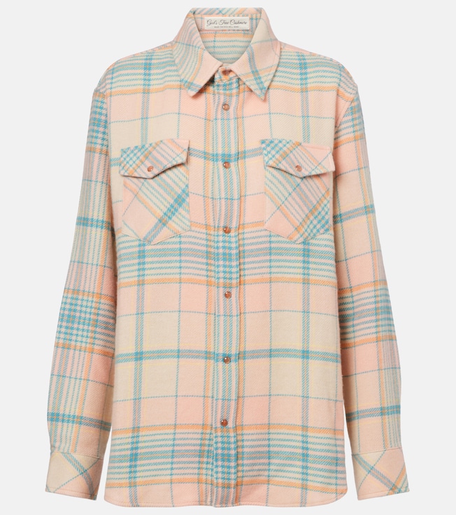 Lover plaid cashmere shirt | God's True Cashmere