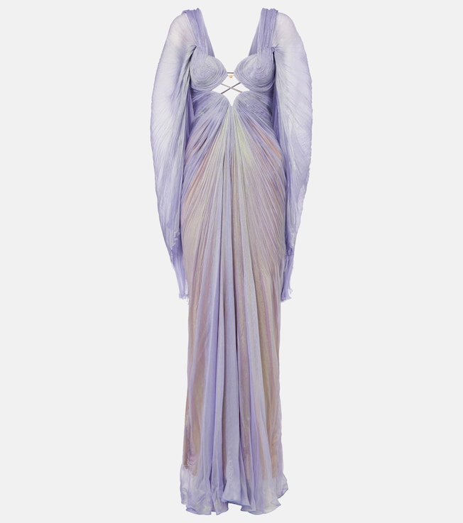 Cassandra caped silk gown | Maria Lucia Hohan