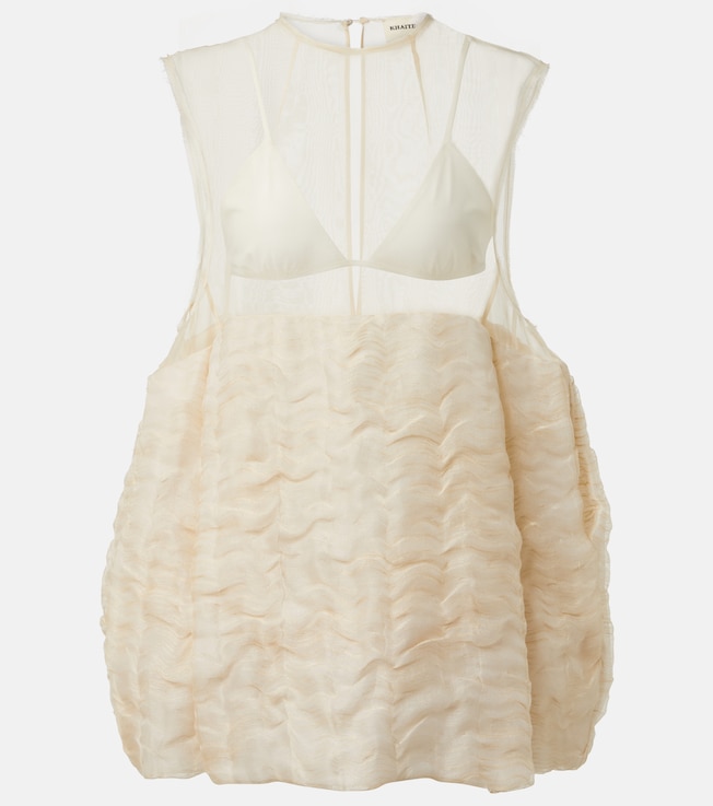 Blair linen and silk-blend minidress | Khaite