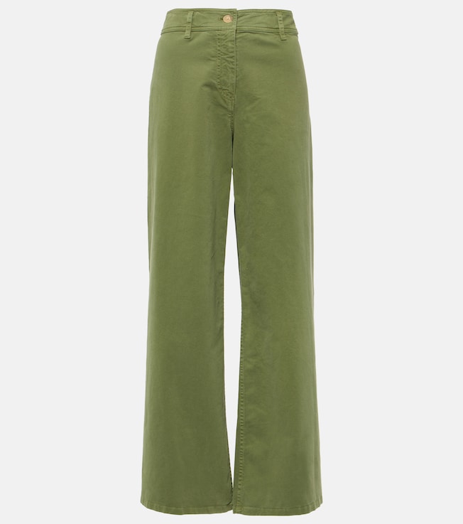 Megan high-rise cotton wide-leg pants | Nili Lotan