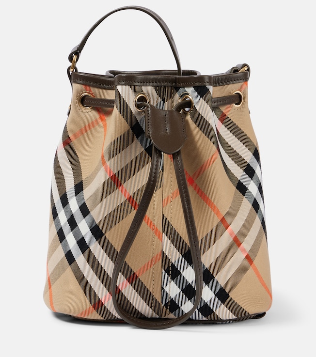 Burberry Check jacquard bucket bag | Burberry