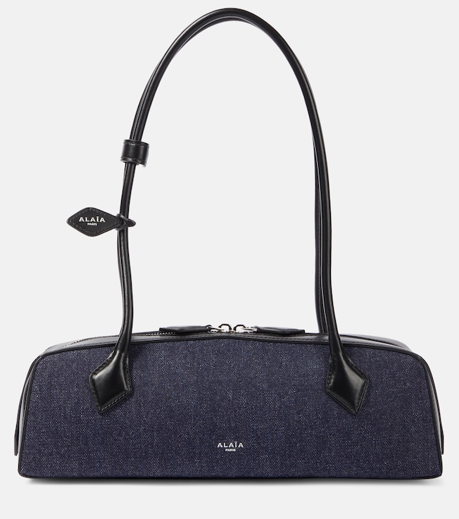 Le Teckel Medium denim shoulder bag | Alaïa