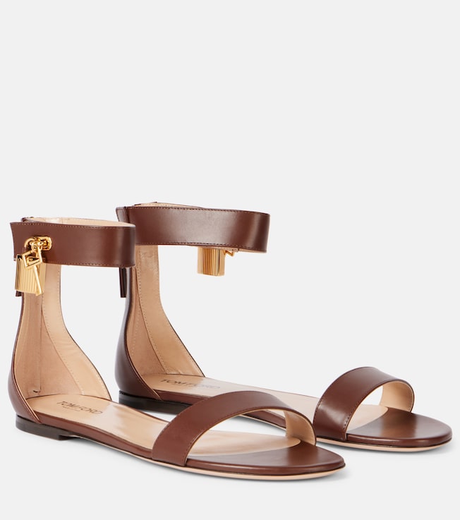 Padlock leather sandals | Tom Ford