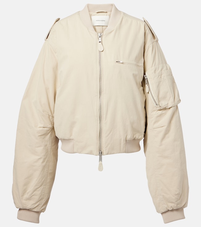 A-4 cotton canvas bomber jacket | Entire Studios