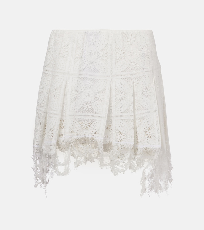 Paula's Ibiza cotton-blend miniskirt | Loewe