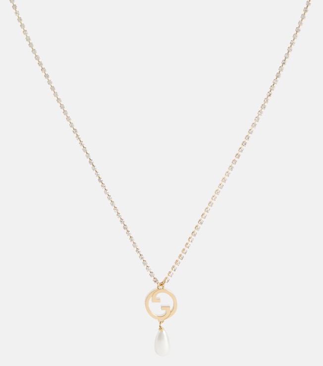 Gucci Blondie faux pearl necklace | Gucci