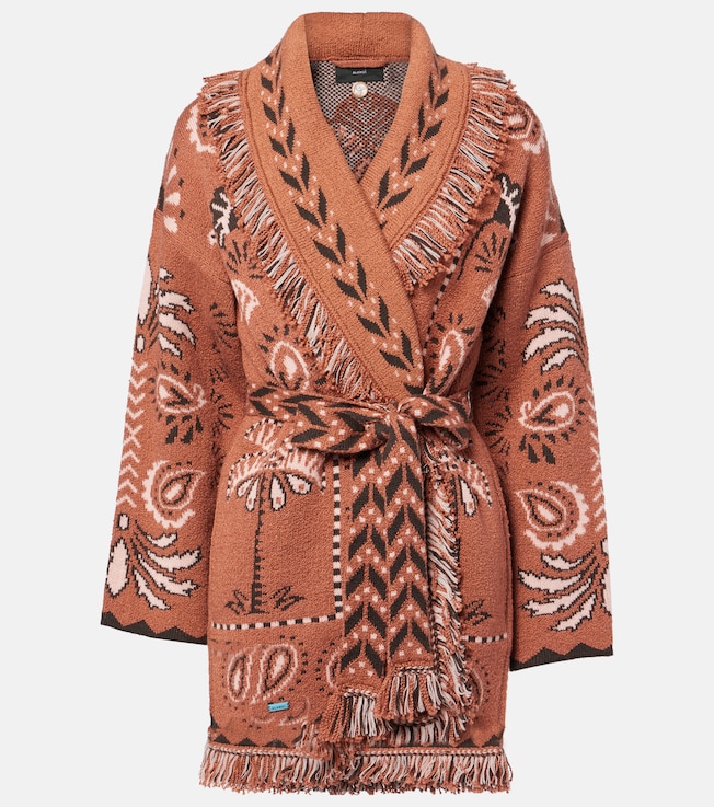 Wild Wonder Foulard wool and cotton cardigan | Alanui