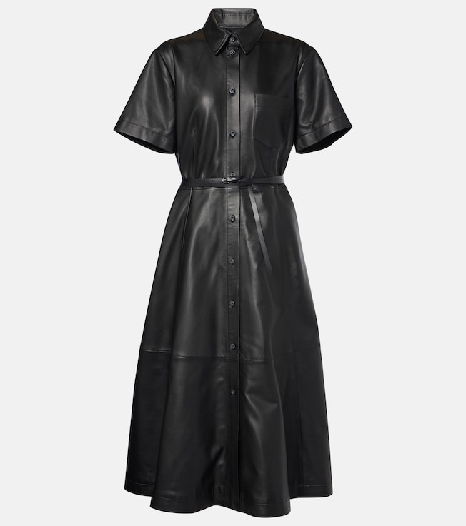 Kiera leather shirt dress | Altuzarra
