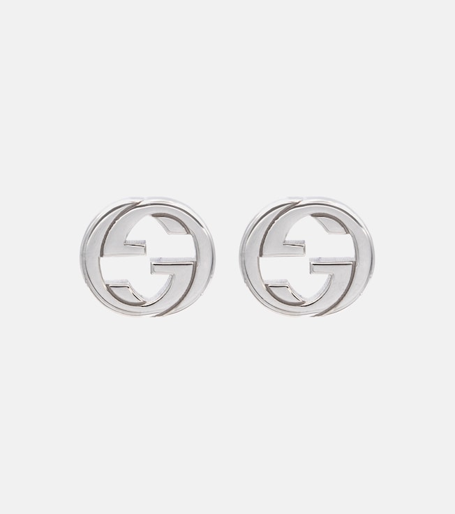 Interlocking G sterling silver earrings | Gucci