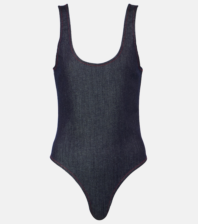 Denim bodysuit | Alaïa