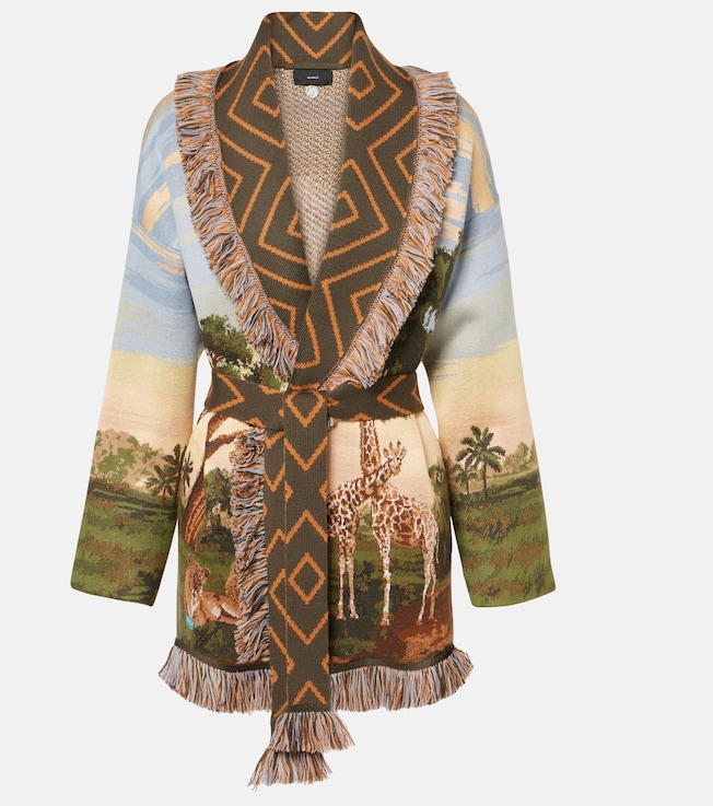 Savannah Sunrise wool-blend cardigan | Alanui