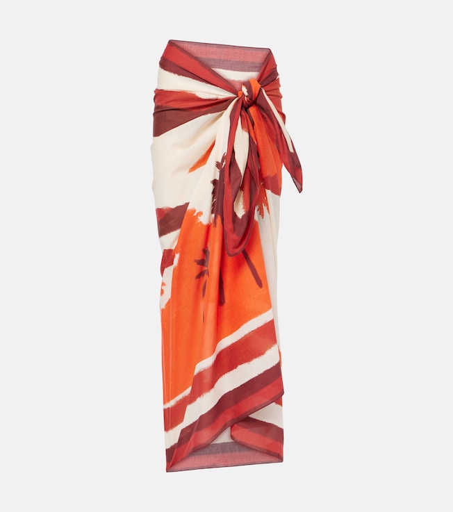 Sailing Landscapes cotton beach cover-up | Johanna Ortiz