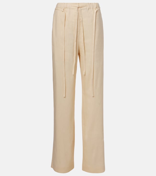 White Label Magnus linen-blend straight pants | Proenza Schouler