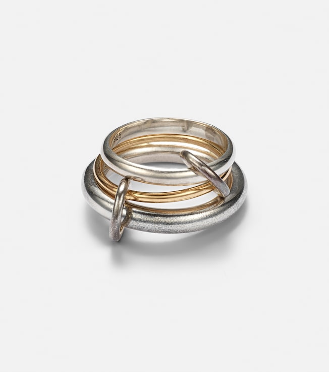 Amaryllis sterling silver and 18kt gold ring | Spinelli Kilcollin