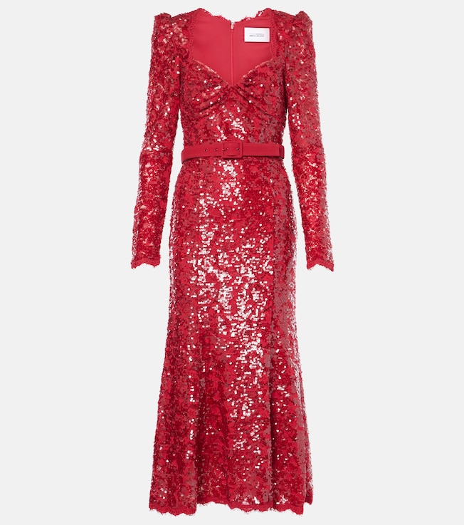 x Nicky Hilton Leyla sequined midi dress | Rebecca Vallance