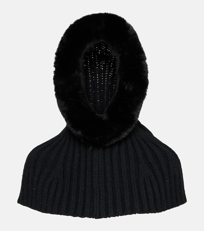 Naomi faux fur-trimmed hood | Goldbergh
