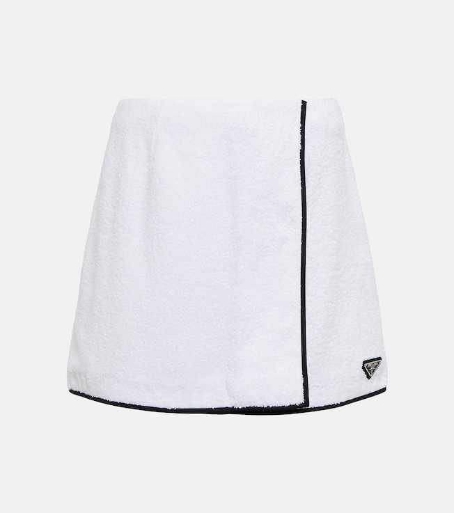 Cotton terry miniskirt | Prada