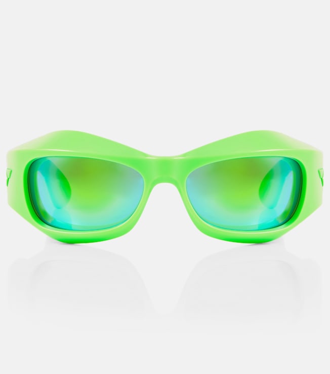 Mirrored oval sunglasses | Bottega Veneta