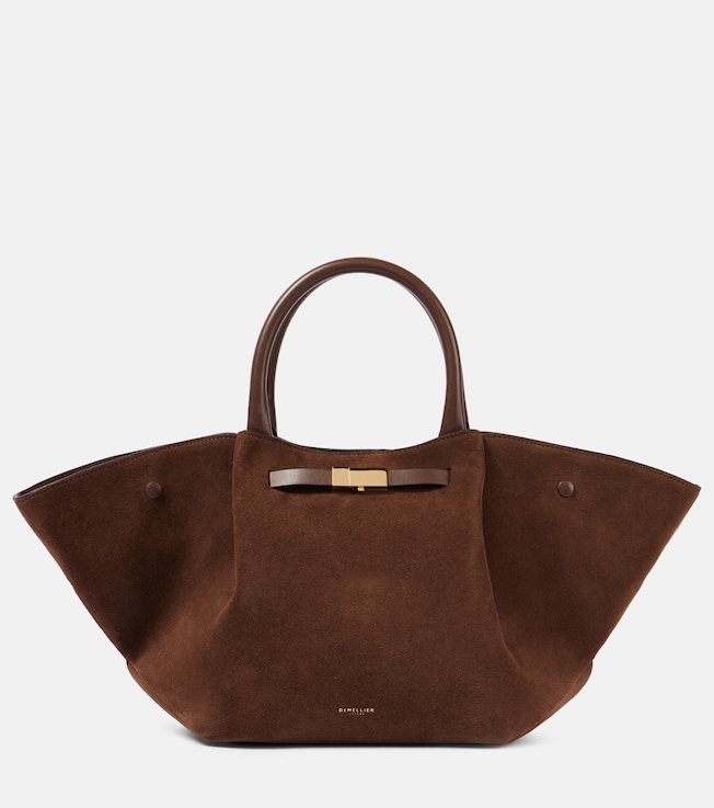 New York Midi suede tote bag | DeMellier
