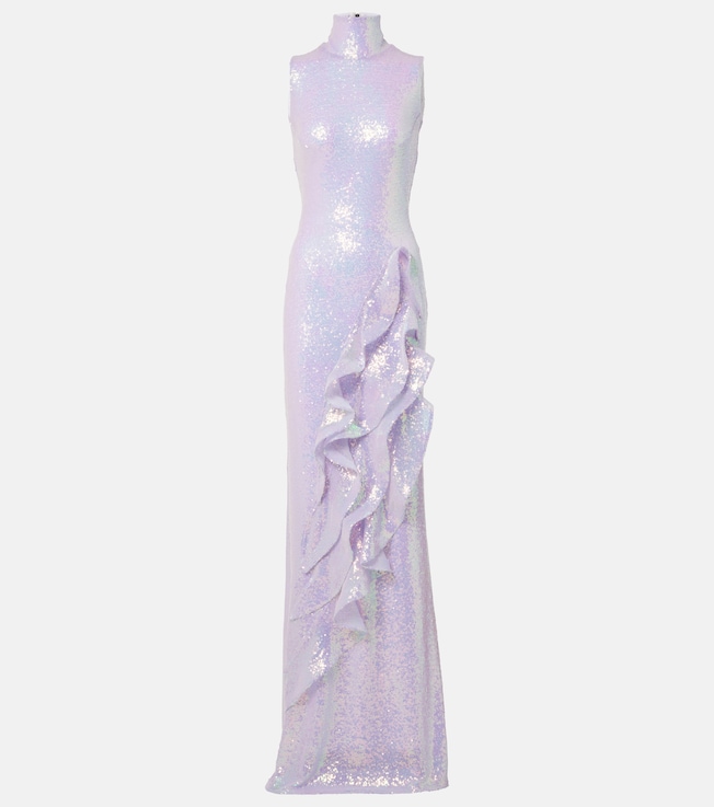 Radiella Wave ruffled sequined gown | Maticevski